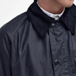 Homme Barbour L'esprit Merci|Vestes-- Veste Ashby Wax Jacket - Marine