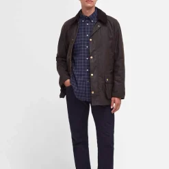 Homme Barbour L'esprit Merci|Vestes-- Veste Ashby Wax Jacket - Olive
