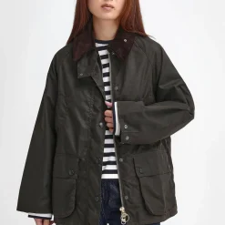 Femme Barbour L'esprit Merci|Vestes-- Veste Bedale Wax - Olive