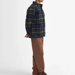 Homme Barbour Vestes-- Veste Bryson Tartan - Bleu