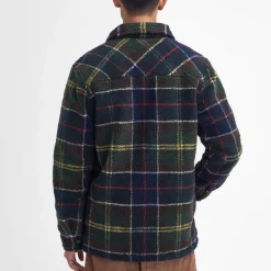 Homme Barbour Vestes-- Veste Bryson Tartan - Bleu