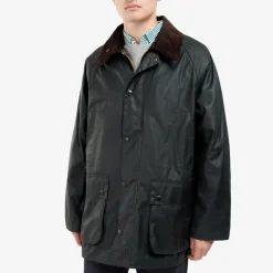 Homme Barbour Vestes-- Veste Os Bedale Wax - Sage