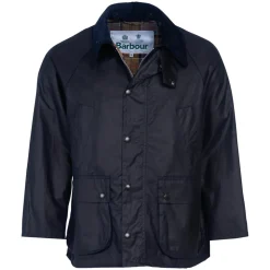 Homme Barbour Vestes-- Veste Os Bedale Wax - Marine