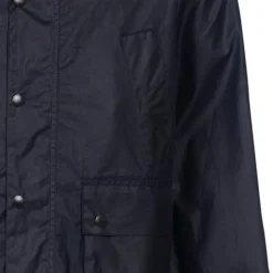 Homme Barbour Vestes-- Veste Os Bedale Wax - Marine