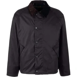 Homme Barbour L'esprit Merci|Vestes-- Veste Os Transport Wax - Marine