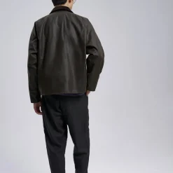 Homme Barbour L'esprit Merci|Vestes-- Veste Os Transport Wax - Olive