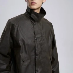 Homme Barbour L'esprit Merci|Vestes-- Veste Os Transport Wax - Olive