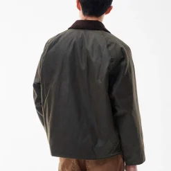 Homme Barbour L'esprit Merci|Vestes-- Veste Os Transport Wax - Olive