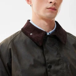 Homme Barbour L'esprit Merci|Vestes-- Veste Os Transport Wax - Olive