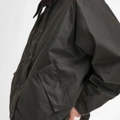 Femme Barbour Vestes-- Veste Transport Wax - Olive