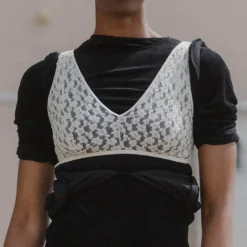 Femme BASERANGE Sous-vêtements-- Bralette Crescent - Blanc