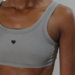 Femme BASERANGE Sous-vêtements-- Bralette Heart - Bleu