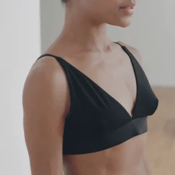 Femme Baserange Sous-vêtements-- Bralette Triangle - Noir