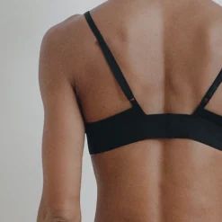 Femme Baserange Sous-vêtements-- Bralette Triangle - Noir