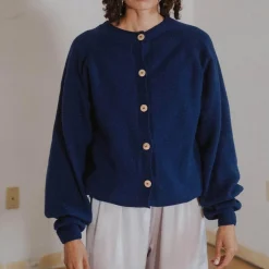 Femme BASERANGE Mailles-- Cardigan Soar - Bleu