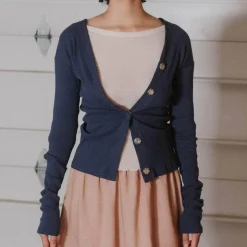 Femme BASERANGE Mailles-- Cardigan Tav - Bleu