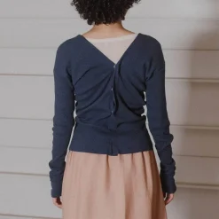 Femme BASERANGE Mailles-- Cardigan Tav - Bleu