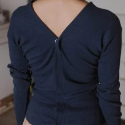 Femme BASERANGE Mailles-- Cardigan Tav - Bleu