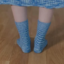 Femme BASERANGE Chaussettes|Chaussettes-- Chaussettes Twist - Bleu