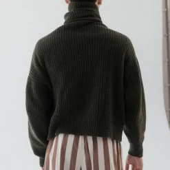 Femme BASERANGE Mailles-- Col roulé mea - Foret