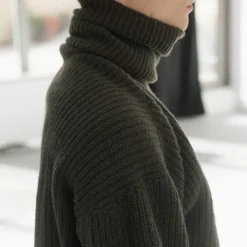 Femme BASERANGE Mailles-- Col roulé mea - Foret