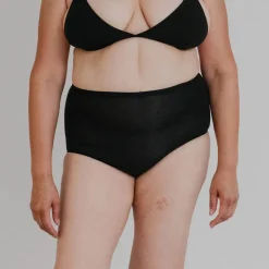 Femme Baserange Sous-vêtements-- Culotte Bell - Noir