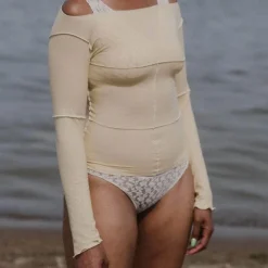 Femme BASERANGE Sous-vêtements-- Culotte Crescent - Blanc