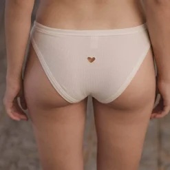 Femme BASERANGE Sous-vêtements-- Culotte Heart Bell - Blanc
