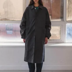 Femme BASERANGE Manteaux-- Manteau Long Even - Noir