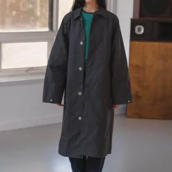 Femme BASERANGE Manteaux-- Manteau Long Even - Noir