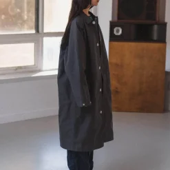 Femme BASERANGE Manteaux-- Manteau Long Even - Noir