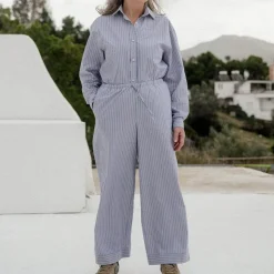 Femme Baserange Pantalons-- Pantalon Limber - Bleu