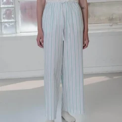 Femme BASERANGE Pyjamas|Pyjamas-- Pantalon pyjama Kolla - Rayées Bleu