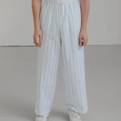 Femme BASERANGE Pyjamas|Pyjamas-- Pantalon pyjama Kolla - Rayées Bleu