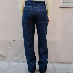 Femme Baserange Jeans-- Pantalon Tajo - Bleu