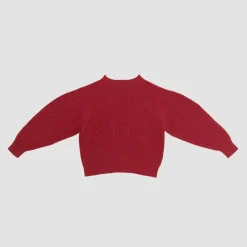 Femme BASERANGE Mailles-- Pull Mea - Rouge