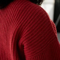 Femme BASERANGE Mailles-- Pull Mea - Rouge