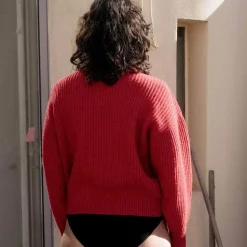Femme BASERANGE Mailles-- Pull Mea - Rouge