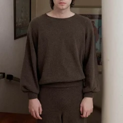 Femme Baserange Mailles-- Pull Soar - Marron