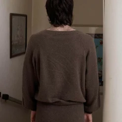 Femme Baserange Mailles-- Pull Soar - Marron