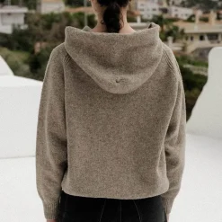 Femme BASERANGE Mailles-- Pull soar - Marron Taupe