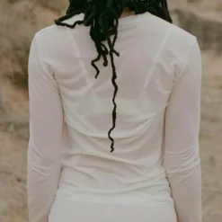 Femme BASERANGE T-shirts-- Top Manches Longues - Blanc