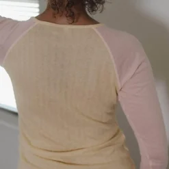 Femme BASERANGE T-shirts-- T-Shirt Gene manches longues - Jaune