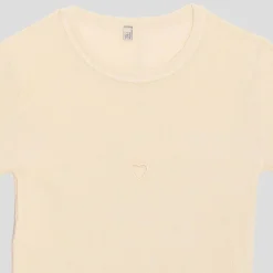 Femme BASERANGE T-shirts-- T-Shirt Heart manches longues - Blanc