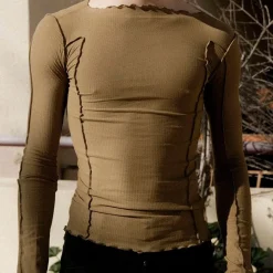 Femme Baserange T-shirts-- T-Shirt Omato - Marron