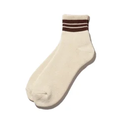 Femme BEAMS Chaussettes|Chaussettes-Plus - Chaussettes School Boy - Brun
