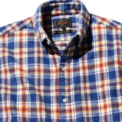 Homme BEAMS L'esprit Merci|Chemises-Plus - Chemise Brushed Flannel - Bleu