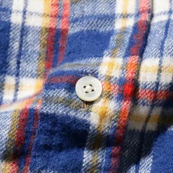 Homme BEAMS L'esprit Merci|Chemises-Plus - Chemise Brushed Flannel - Bleu