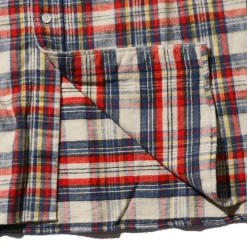 Homme BEAMS L'esprit Merci|Chemises-Plus - Chemise Brushed Flannel - Blanc