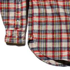 Homme BEAMS L'esprit Merci|Chemises-Plus - Chemise Brushed Flannel - Blanc